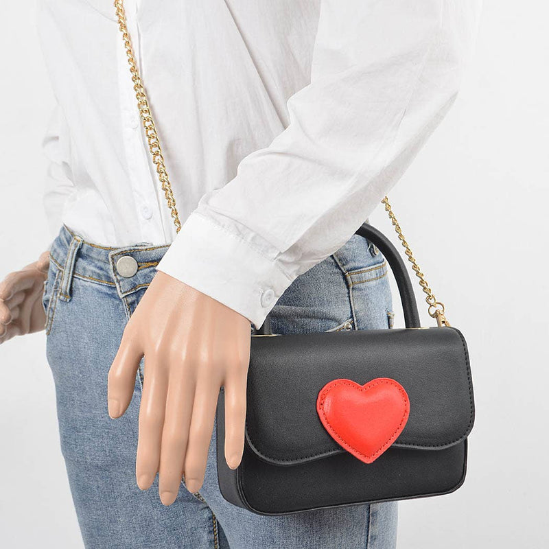 Enamel Top Handle Bag: Black | WILD FLIER GIFTS AND APPAREL