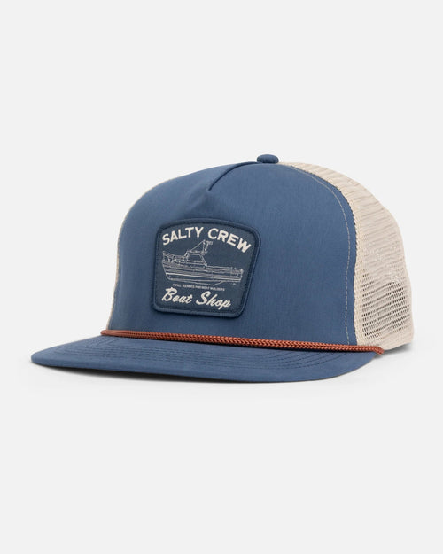 Salty Crew Boat Shop Trucker Hats | WILD FLIER GIFTS AND APPAREL