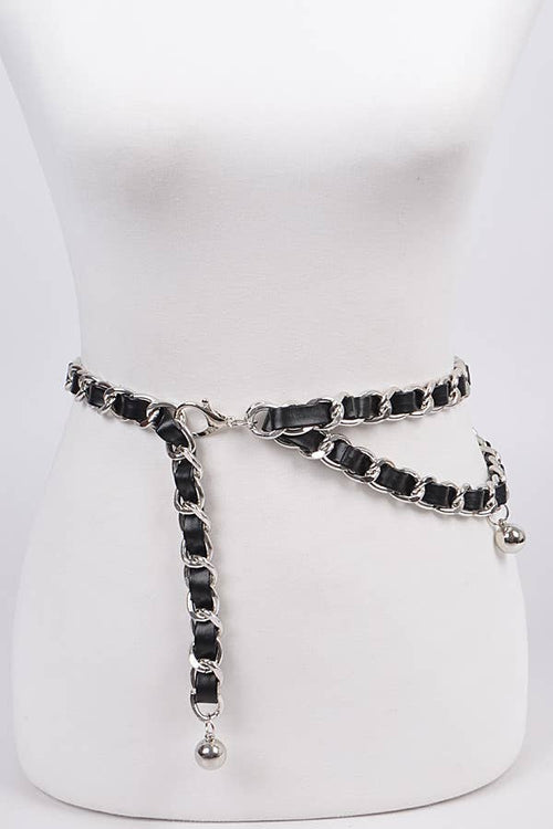 Clip belt 669: Black Silver | WILD FLIER GIFTS AND APPAREL