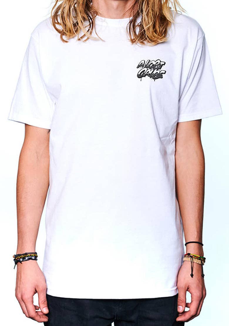 Hustlin Tee: White / L | WILD FLIER GIFTS AND APPAREL
