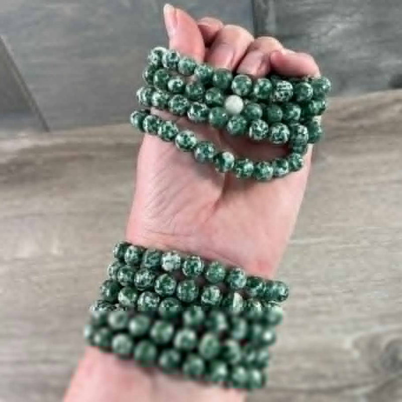 8mm Round Gemstone Beaded Bracelets – Assorted Crystals Bulk: Tree Agate | WILD FLIER GIFTS AND APPAREL
