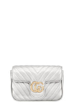 Chevron Quilted CG Buckle Crossbody Bags