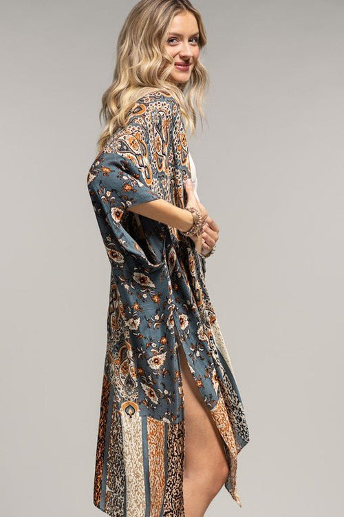 Artemis Vintage Inspired Paisley Kimono | WILD FLIER GIFTS AND APPAREL