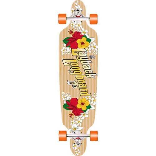 Layback Wahini Bamboo Drop Through Longboard Skateboard Complete - 9.5”x41” | WILD FLIER GIFTS AND APPAREL