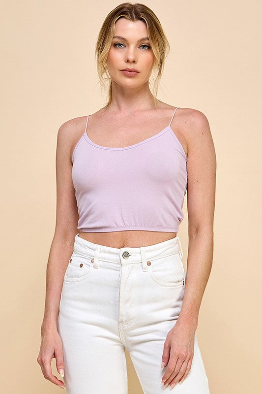 Waist Band Bungee Strap Cami Tops