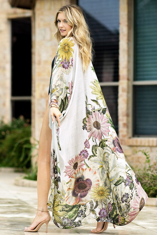 Aurelia Airy Floral Duster Kimono