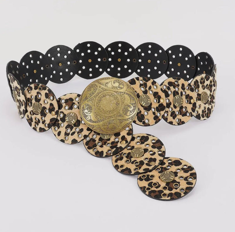 Faux Animal Fur Disc Belts | WILD FLIER GIFTS AND APPAREL