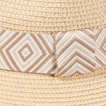 TRIBAL AZTEC PATTERN STRAW SUN HATS