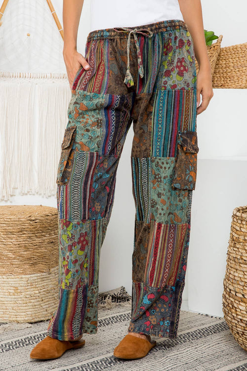 Mushroom Patchwork Pants : Assorted Sizes | WILD FLIER GIFTS AND APPAREL