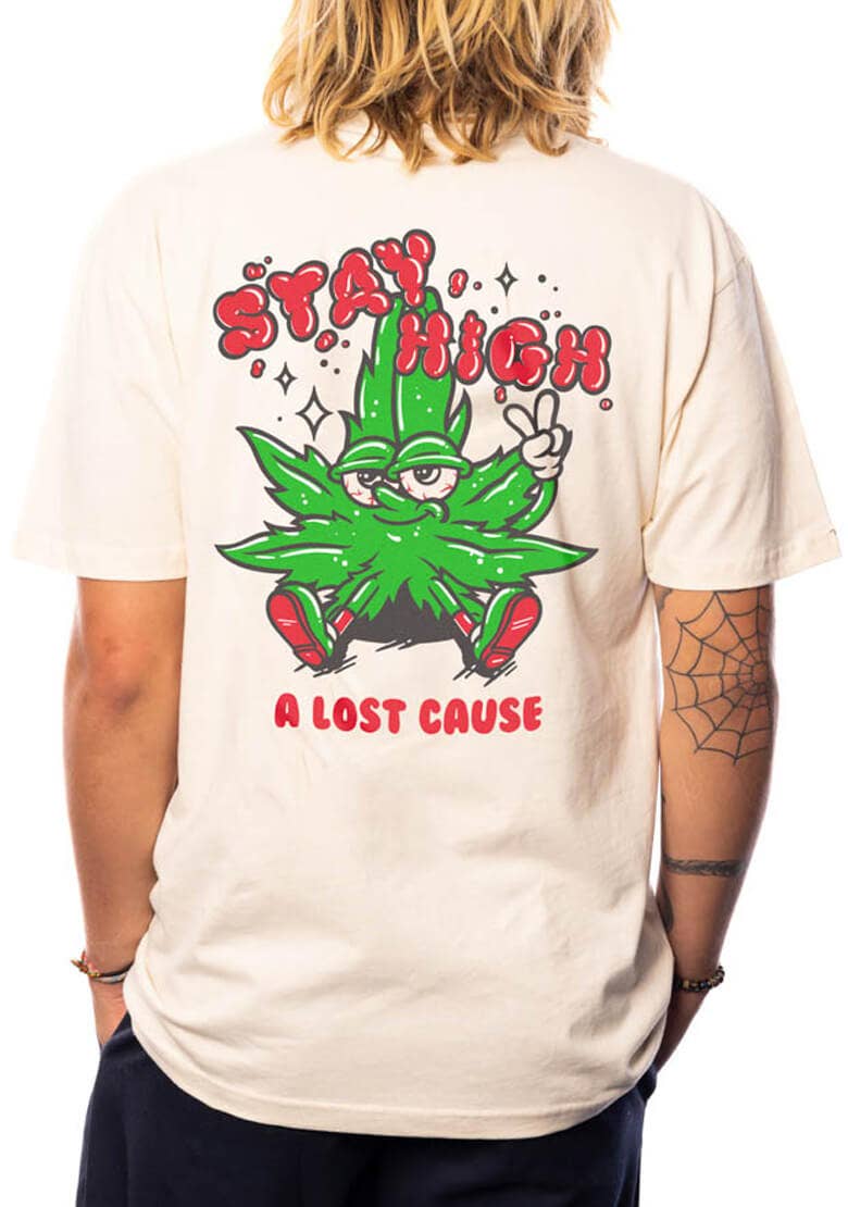 Stay High Tee: Bone / L | WILD FLIER GIFTS AND APPAREL