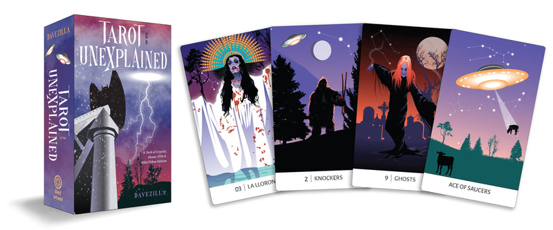 Tarot of the Unexplained: 78 Cards & 96 pgs.Cryptids, Ghosts | WILD FLIER GIFTS AND APPAREL