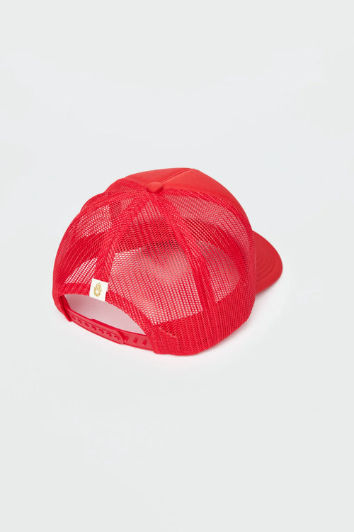 Spiritual Gangster Red Heart Trucker Hat - WILD FLIER GIFTS AND APPAREL
