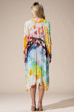 Painted Multicolored Kimono | WILD FLIER GIFTS AND APPAREL