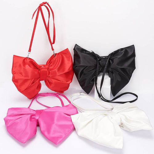 Satin Bow Style Crossbody Bag: IV | WILD FLIER GIFTS AND APPAREL