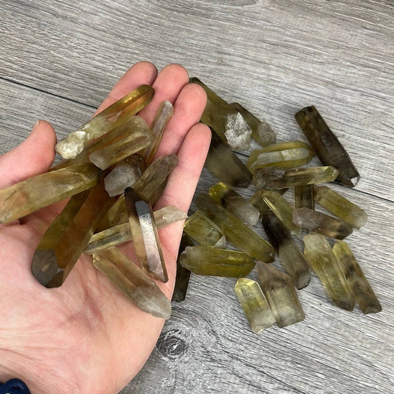 Congo Citrine Points - Natural Golden Crystal by the Pound | WILD FLIER GIFTS AND APPAREL