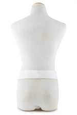 Ivory Faux Leather Chain Belt