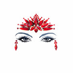 Demonica Red Crystal Face Jewels: Red / O/S | WILD FLIER GIFTS AND APPAREL