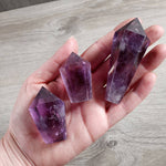 Amethyst Diamond Obelisk – Crystal Tower : 1-2 oz | WILD FLIER GIFTS AND APPAREL