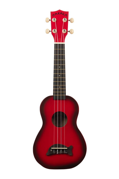 Kala Red Burst Soprano Makala Dolphin Ukulele