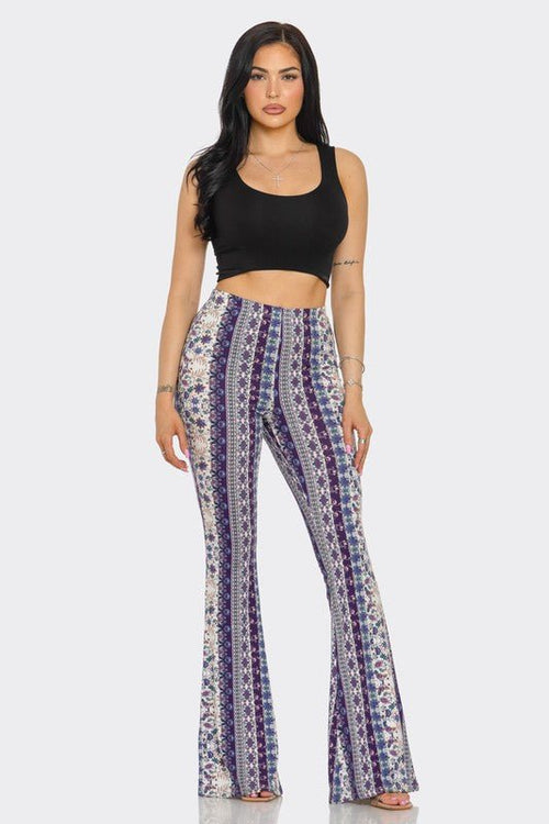 Purple Passion Boho Flared Pants | WILD FLIER GIFTS AND APPAREL