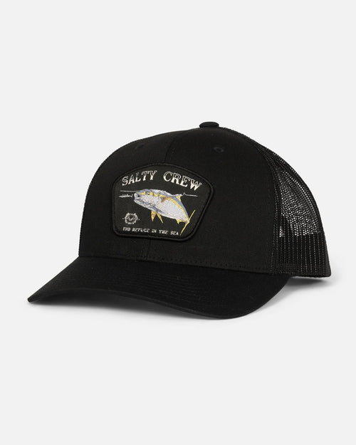 Salty Crew Surface Retro Trucker Hat - Black | WILD FLIER GIFTS AND APPAREL