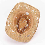 Faux Straw Cowboy Hat: KH | WILD FLIER GIFTS AND APPAREL