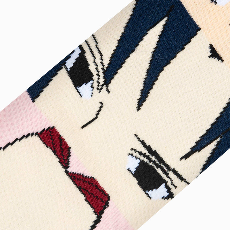 Odd Sox Naruto Faces Mash Up - Mens Crew Straight