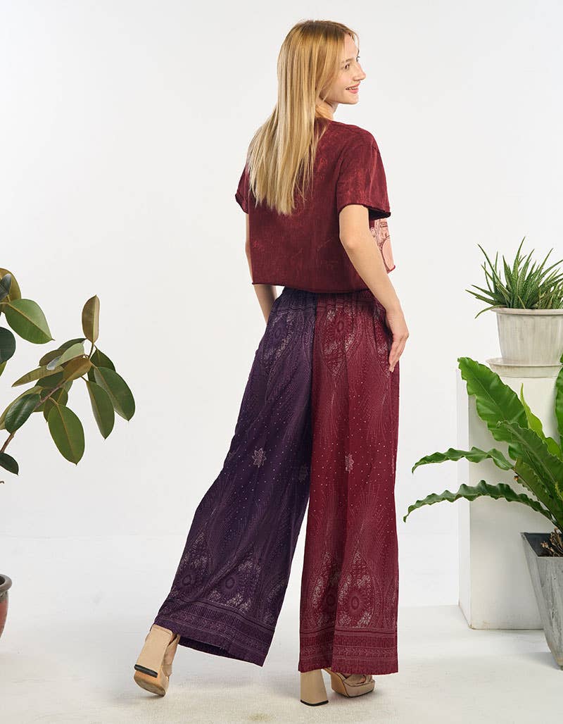 WOMENS CLOTHING-RAYON PANT (TH-1996)    : Assorted Color / One Size | WILD FLIER GIFTS AND APPAREL
