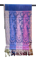 6 Pack Pashmina Paisley Section Rainbow Shawl Wraps Assorted | WILD FLIER GIFTS AND APPAREL
