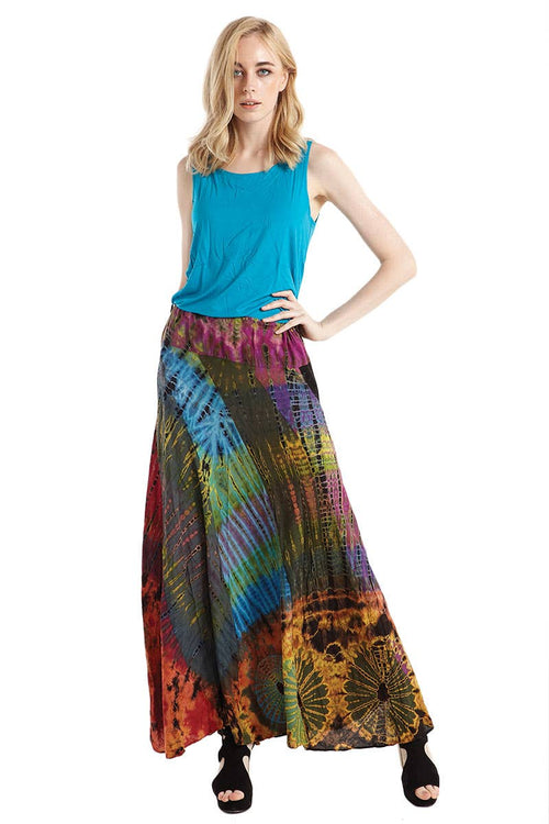 Tie-dye long skirt (TH-1271): Free Size | WILD FLIER GIFTS AND APPAREL