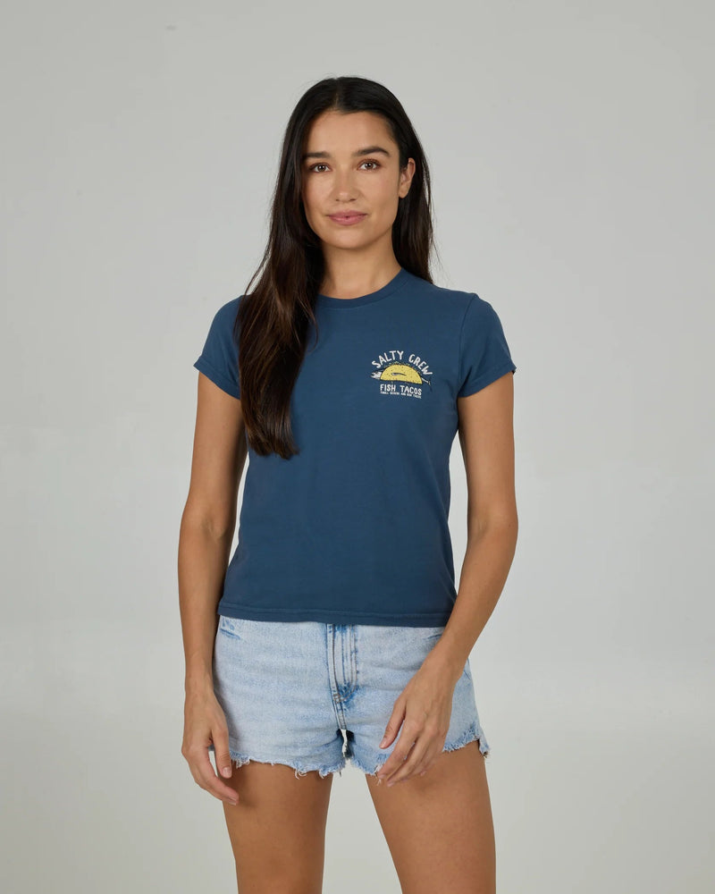 Salty Crew Baja Fresh Modern Tee - Indigo | WILD FLIER GIFTS AND APPAREL