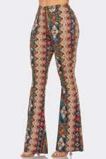 Boho Floral Printed Flared Pants | WILD FLIER GIFTS AND APPAREL