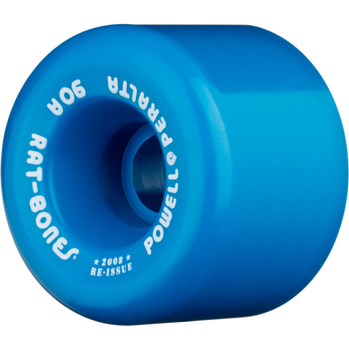 Powell Peralta Rat Bones Skateboard Wheels 60mm 90a- Blue (4-Pack)