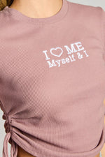 “I Luv Me Myself & I” Embroidery Graphic Tee