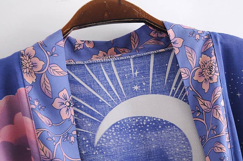 Bohemian Moon Kimono - Small Size | WILD FLIER GIFTS AND APPAREL