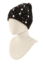 Colorful Rhinestone Accent Knit Beanies - WILD FLIER GIFTS AND APPAREL
