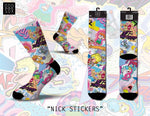 Odd Sox- Nick Stickers Sublimation Socks