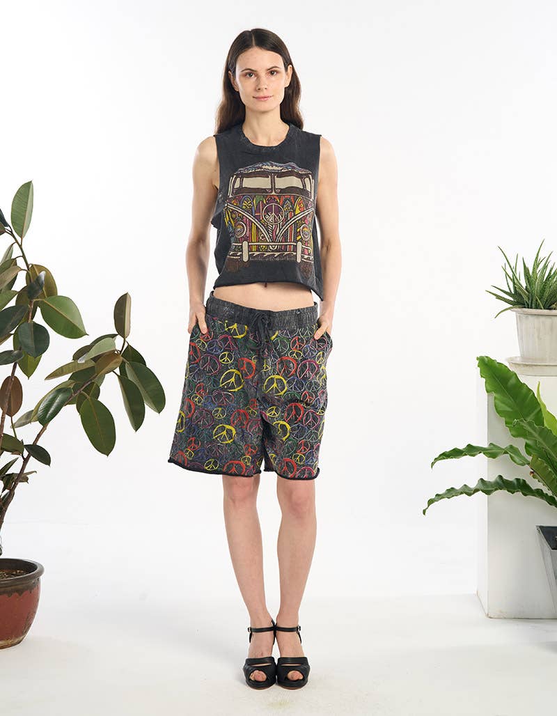 WOMENS CLOTHING-COTTON SLEEVELESS CROP TOP  (TH-1986): 1S-1M-1L-1XL | WILD FLIER GIFTS AND APPAREL