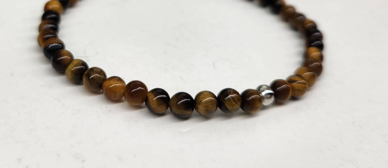 Yellow Tiger Eye Stretchable Bracelet 4MM Beads-7.5" Long | WILD FLIER GIFTS AND APPAREL