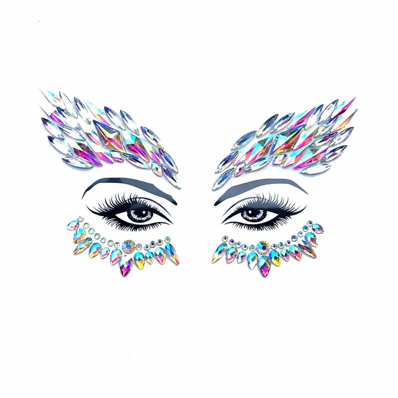 Mystique Iridescent Crystal Face Jewels: Iridescent Look / O/S | WILD FLIER GIFTS AND APPAREL