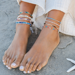 Lotus and Luna Mahi Mahi Sea Glass Anklet