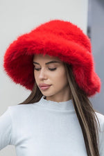 Winter Fluffy Fur Bucket Hats | WILD FLIER GIFTS AND APPAREL