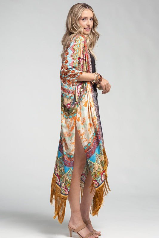 Cairo Fringe Kimono | WILD FLIER GIFTS AND APPAREL