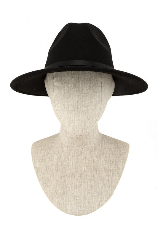 Belt Buckle Black Fedora Hat