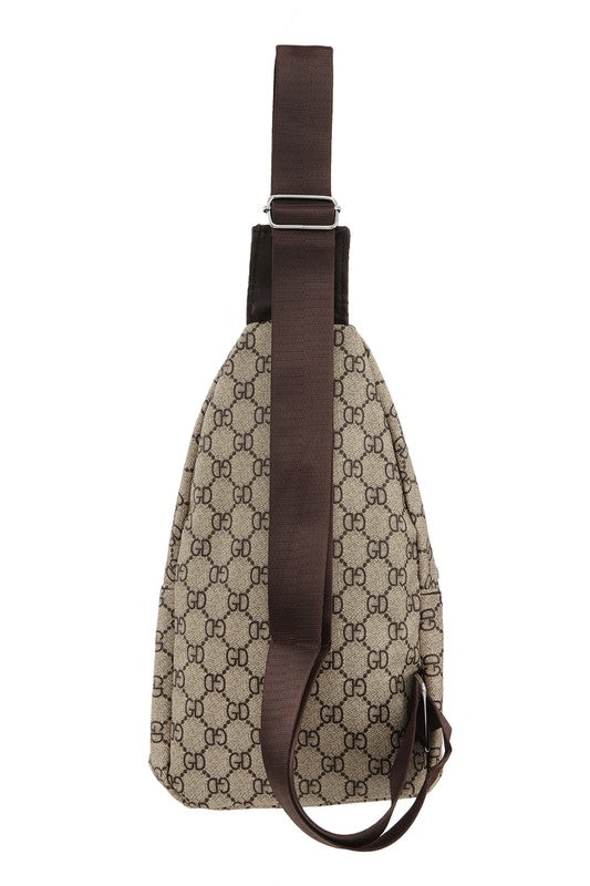 GD Pattern Crossbody Bag