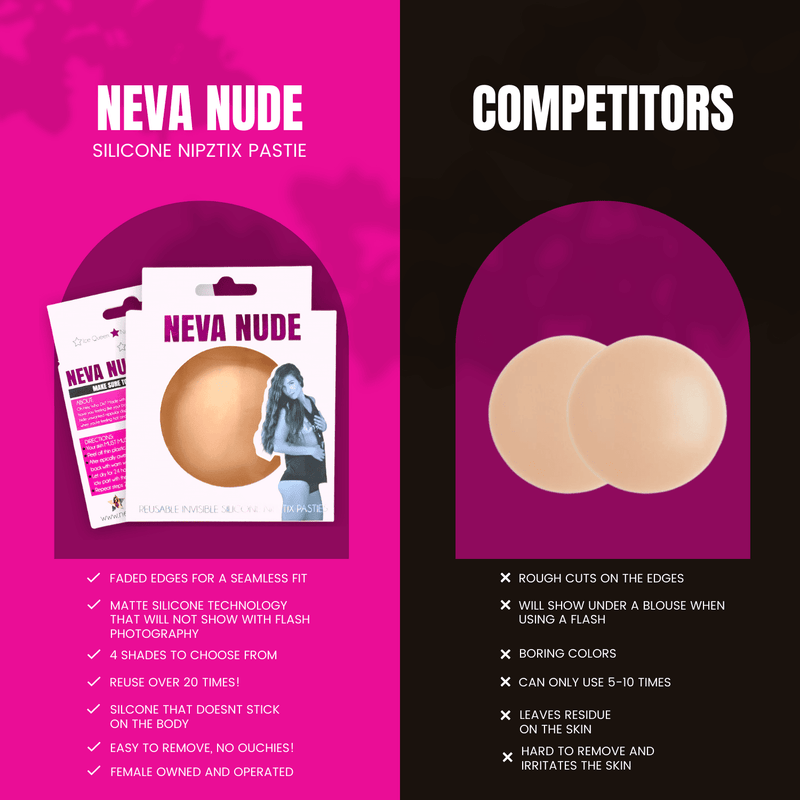 Mocha Yummy Skin INVISIBLE REUSABLE Silicone Nipple Cover Pasties: Nude Color / O/S | WILD FLIER GIFTS AND APPAREL