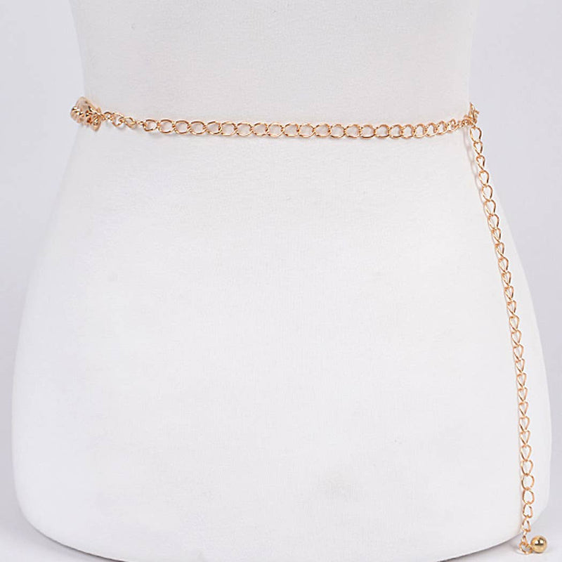 Symmetric Chain Belt: Gold | WILD FLIER GIFTS AND APPAREL