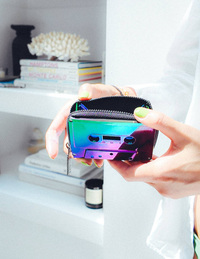 Fydelity Retro Cassette Mixtape Wallet | Electro Black