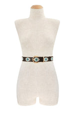 Rhinestone Evil Eye Belt