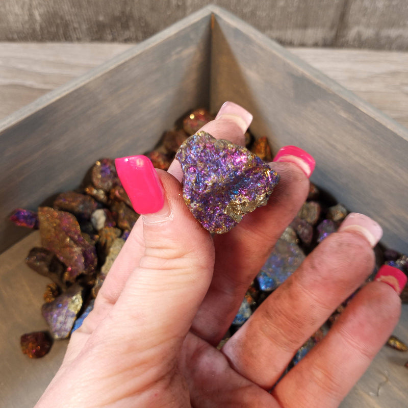 Peacock Ore Raw Rough sold by the 1 Pound Lot | WILD FLIER GIFTS AND APPAREL